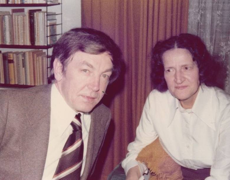 Heinz Piontek z matką w roku 1978.
