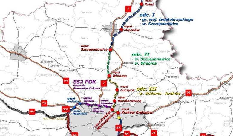 Kłopoty z budową drogi ekspresowej S7 na północ od Krakowa. Będą opóźnienia?