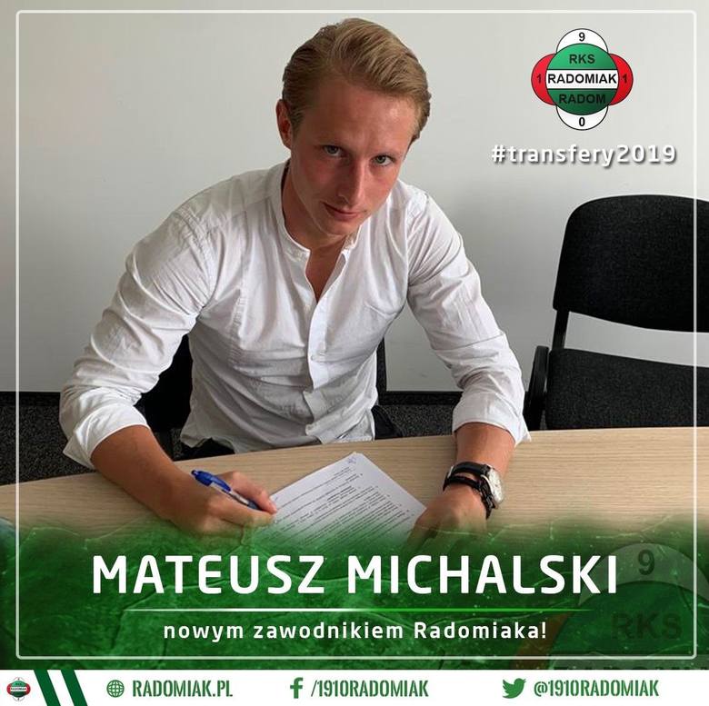 Mateusz Michalski zagra w Radomiu