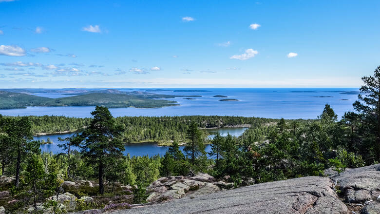 Wyspy zlokalizowane na wybrzeżu Höga Kusten w Szwecji