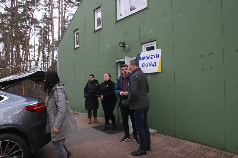 Uchodźcy z Ukrainy w ośrodku NOE w Broku. W Nadbużańskim Ośrodku Edukacji są bezpieczni, ale martwią się o swoich bliskich w Ukrainie