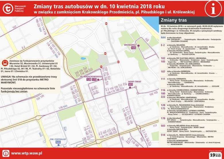 Rocznica katastrofy smoleńskiej [UTRUDNIENIA] Które ulice będą zamknięte 10 kwietnia w Warszawie? Rocznica katastrofy smoleńskiej [PROGRAM]