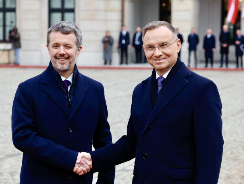 Prezydent Andrzej Duda powitał króla Danii. Fryderyk X przyjechał z wizytą do Polski