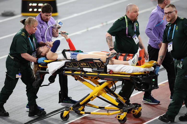 Zawyła z bólu. Francuska tyczkarka Margot Chevrier złamała nogę w finale konkursu Halowych Mistrzostw Świata w lekkiej atletyce w Glasgow