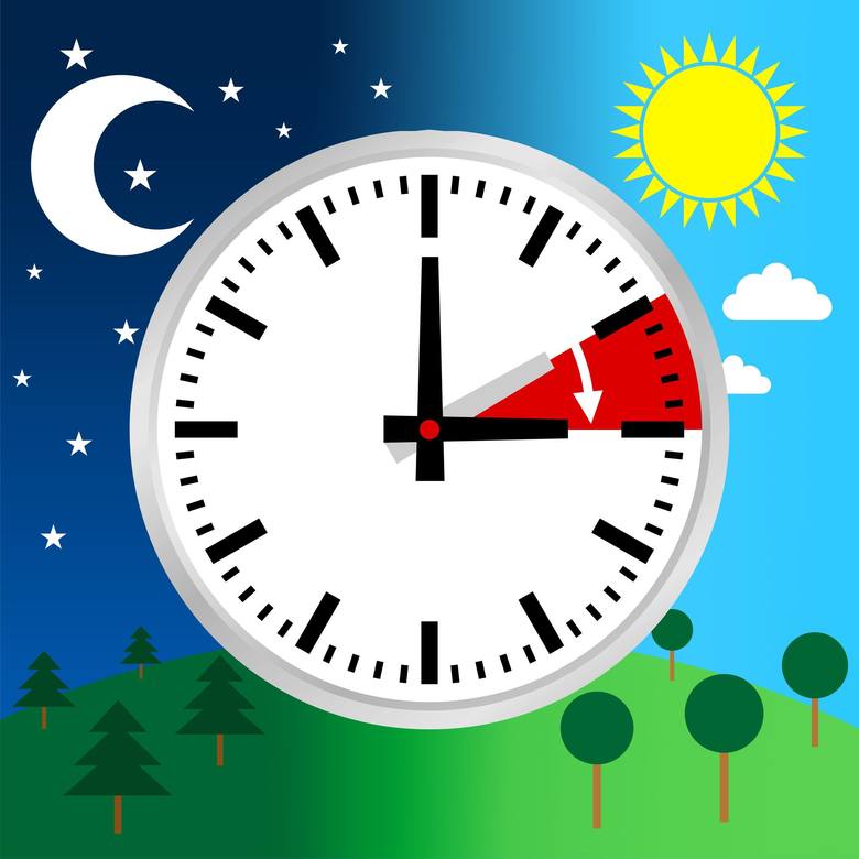 Zmiana czasu z zimowego na letni - w nocy z 27 na 28 marca przesuwamy wskazówki zegara o godzinę do przodu.