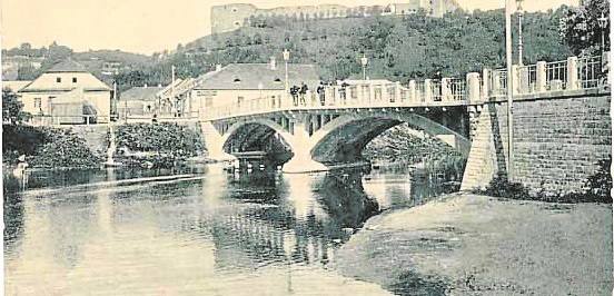 Trembowla i most na rzece Gnieźnie, zwany nowym.