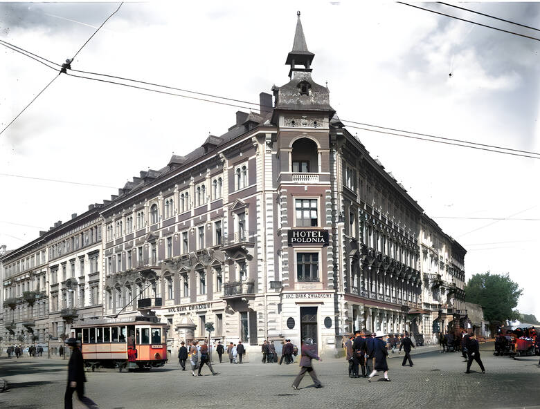 Hotel Polonia w Krakowie - widok zewnętrzny.1926 rok