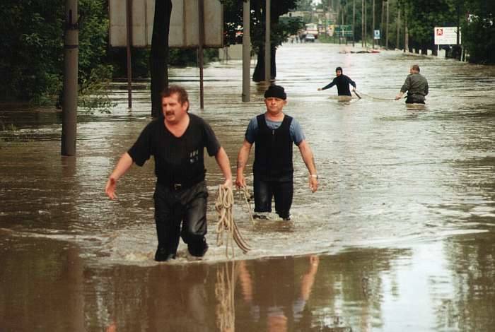 Powódź 1997 w Opolu. (Pawel Stauffer)
