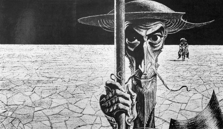 Ilustracja do Don Kichota autorstwa Sawy Brodskiego