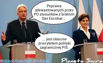 "San Escobar" i Waszczykowski [MEMY] Internet kpi po wpadce ministra spraw zagranicznych 