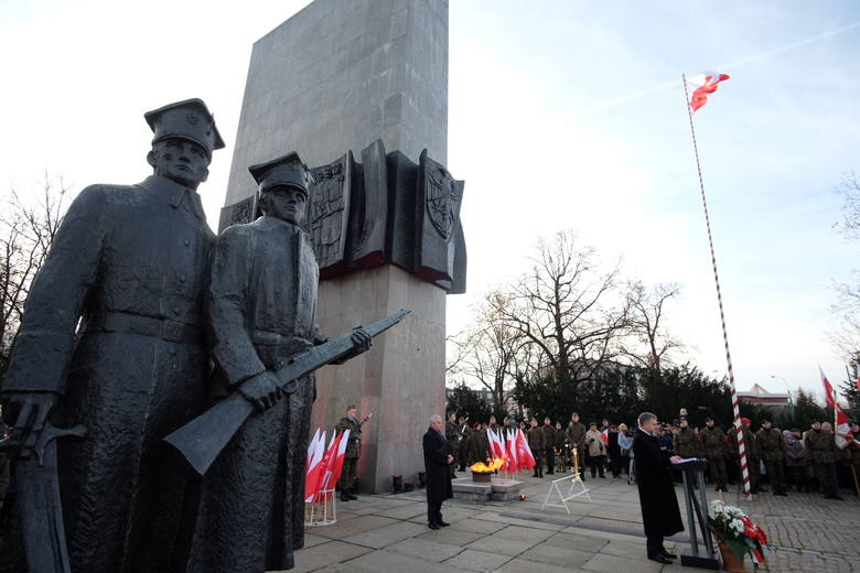 Pomnik dowódców powstania w formie miałby przypominać istniejący pomnik Powstańców Wielkopolskich, który znajduje się u zbiegu ulic Wierzbięcice i Królowej