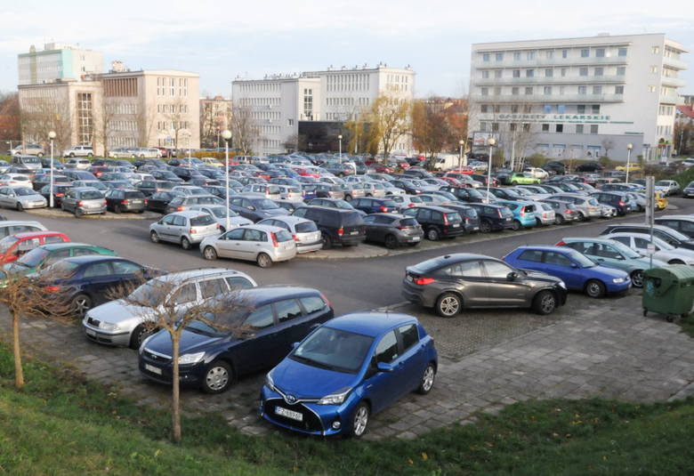 Mieszkańcy zwracają uwagę, że parking przy Palmiarni jest w ciągu dnia całkowicie zastawiony a wieczorami niemal kompletnie pusty