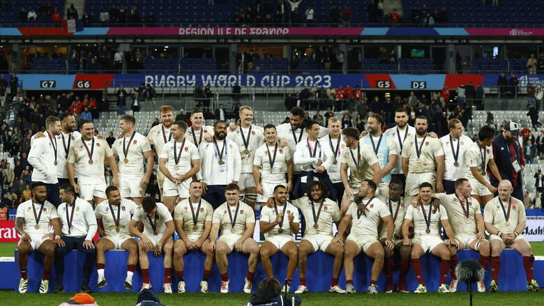 Brązowy medaliści Pucharu Świata w rugby 2023 – reprezentacja Anglii w komplecie