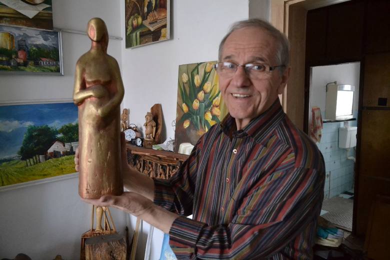 Zygmunt Łaciok od ponad 60 lat maluje i rzeźbi