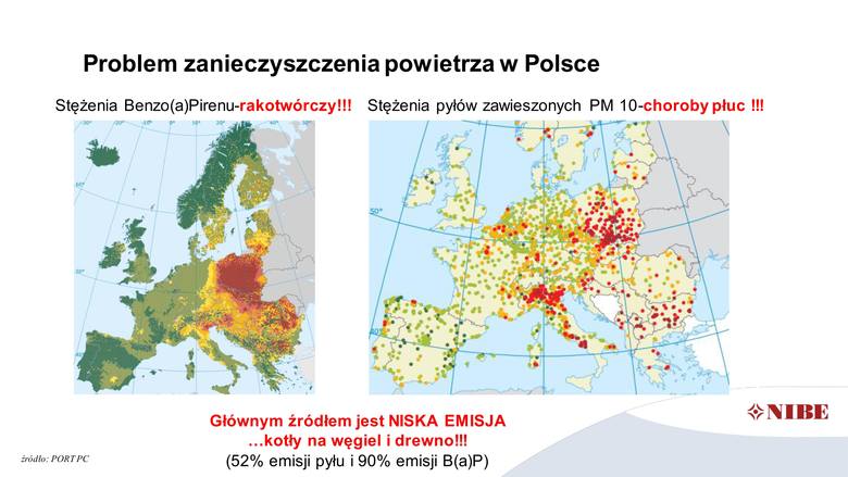 Problem zanieczyszczenia powietrza w Polsce - mapa