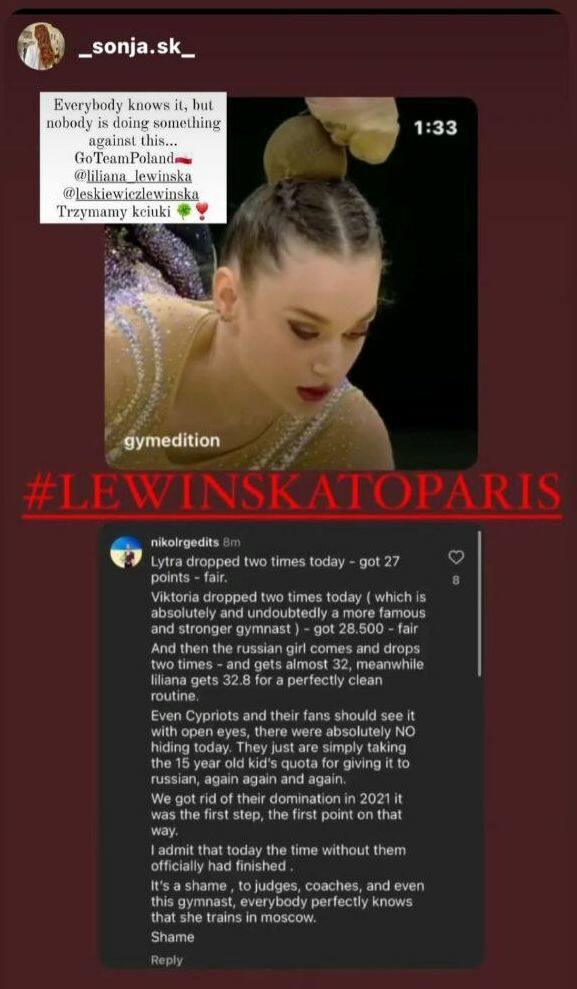 Oszustwo na mistrzostwach Europy w himnastyce artystycznej. Lilianie Lewińskiej Cypryjka ukradła bilet na igrzyska olimpijskie w Paryżu