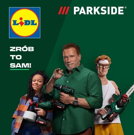 Produkty Parkside reklamuje Arnold Schwarzeneger.