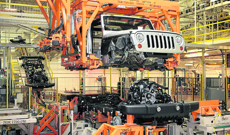 Produkcja Jeepa Wranglera w Toledo (stan Ohio). Jeep i Chrysler są dziś własnością Fiata fot: public domain