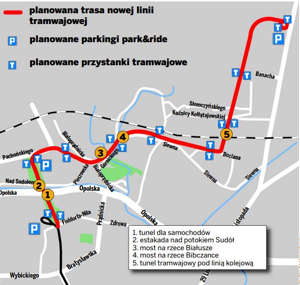 Czas na kolejną, dużą inwestycję tramwajową w Krakowie [MAPA]