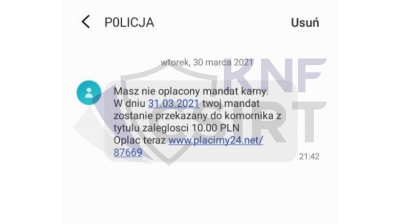 Wiadomość SMS o zaległym mandacie to oszustwo! Nowa metoda złodziei „na mandat”. Policjanci ostrzegają