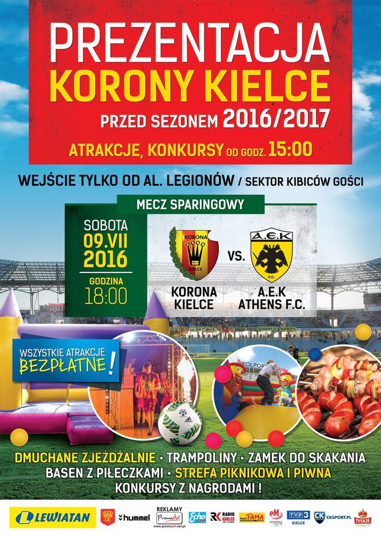 Wielkie emocje z Koroną - prezentacja i mecz z AEK Ateny już w sobotę!