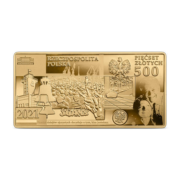 Warto być Polakiem - 9 listopada Narodowy Bank Polski wprowadzi do obiegu złotą monetę o nominale 500 zł z wizerunkiem Lecha Kaczyńskiego