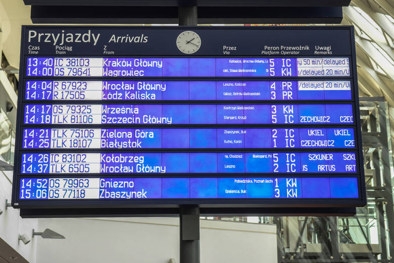 Nowe wyświetlacze z rozkładem jazdy pociągów już nie raz doprowadzały podróżnych do furii, informując o potężnych opóźnieniach.