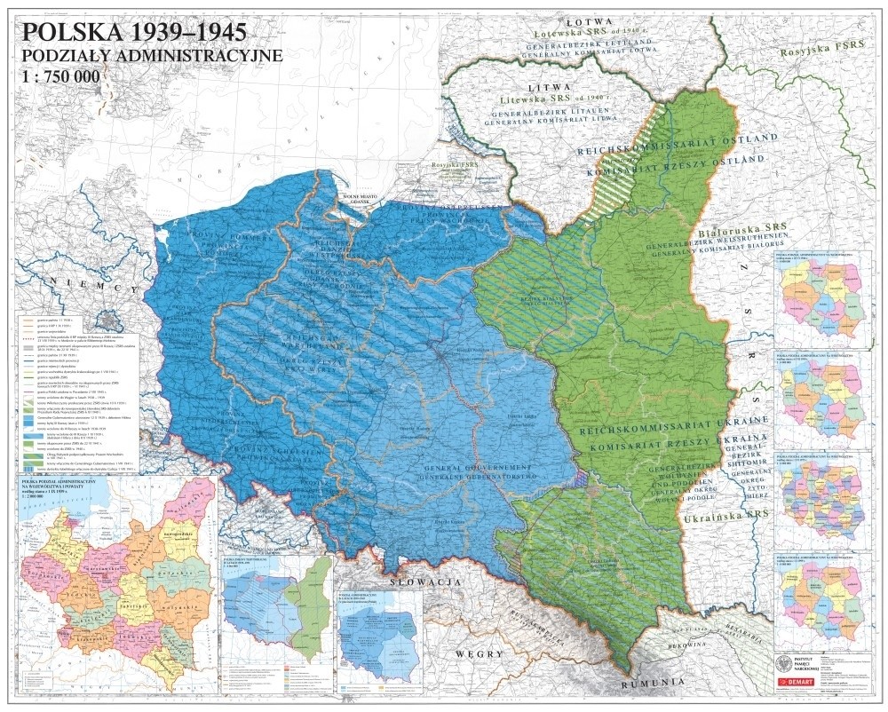 Mapa Polski 1939 Rok