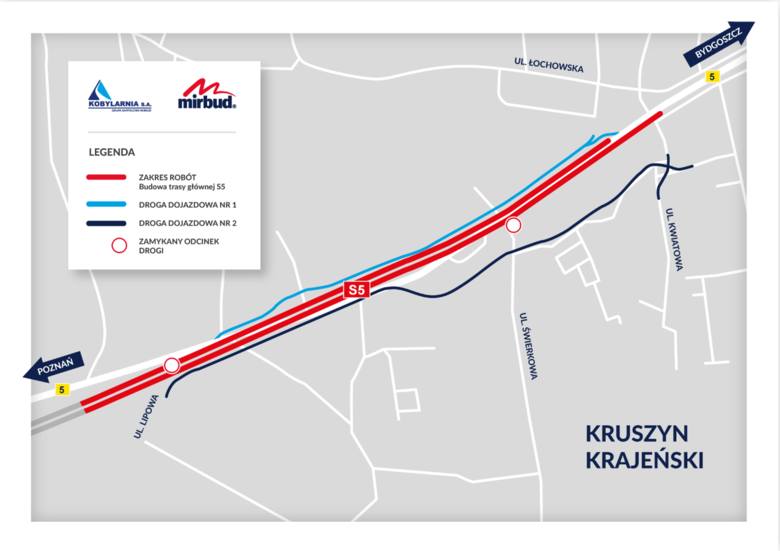 Budowa S5. Uwaga, zmiana organizacji ruchu na trasie pod Bydgoszczą