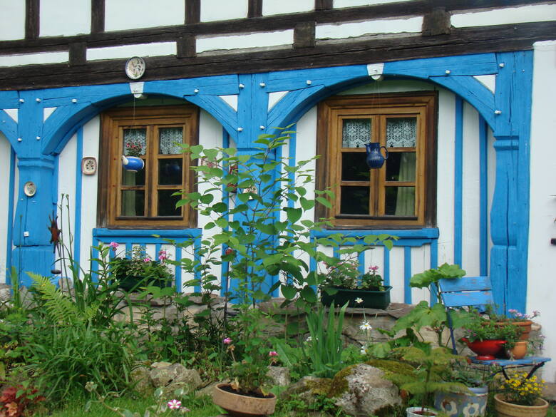 Śliczny niebieski dom w Wolimierzu