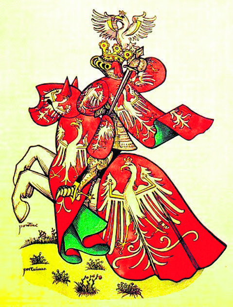 Król Polski w stroju turniejowym z 1435 roku<br /> 
