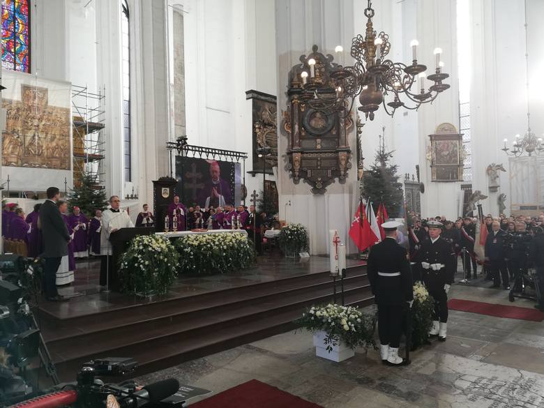 Pogrzeb prezydenta Gdańska Pawła Adamowicza w Bazylice Mariackiej [19.01.2019]