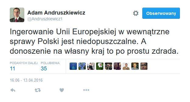 Rezolucja UE ws. Polski. Andruszkiewicz i Tyszkiewicz ostro o rezolucji