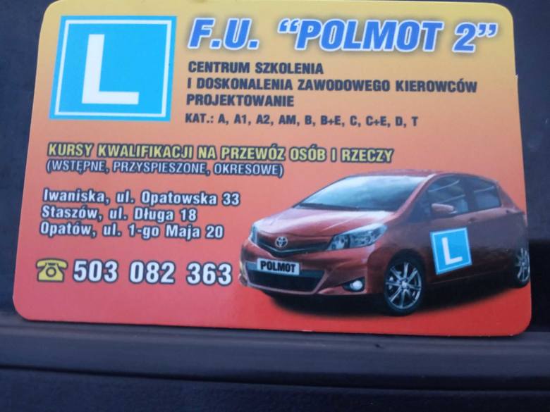 Sylwester Rycąbel ze szkoły Polmot 2 jest najlepszym instruktorem jazdy w powiecie opatowskim