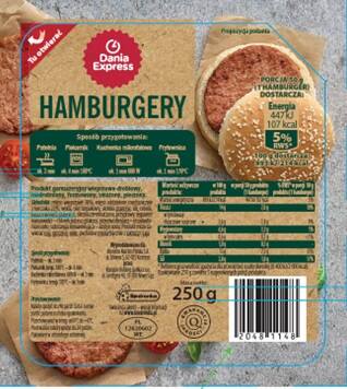Sieć sklepów Biedronka wycofuje z oferty partię produktu: Hamburger Dania Express, 250 g, termin trwałości 14.06.2023, numer partii: 153/V. Sieć Biedronka