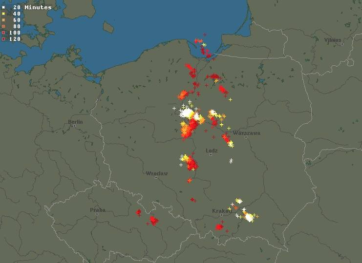 Radar burz LIVE. Ostrzeżenia IMGW [12.05.2018]. Gdzie jest burza - mapa burzowa [woj. śląskie, małopolskie, łódzkie]