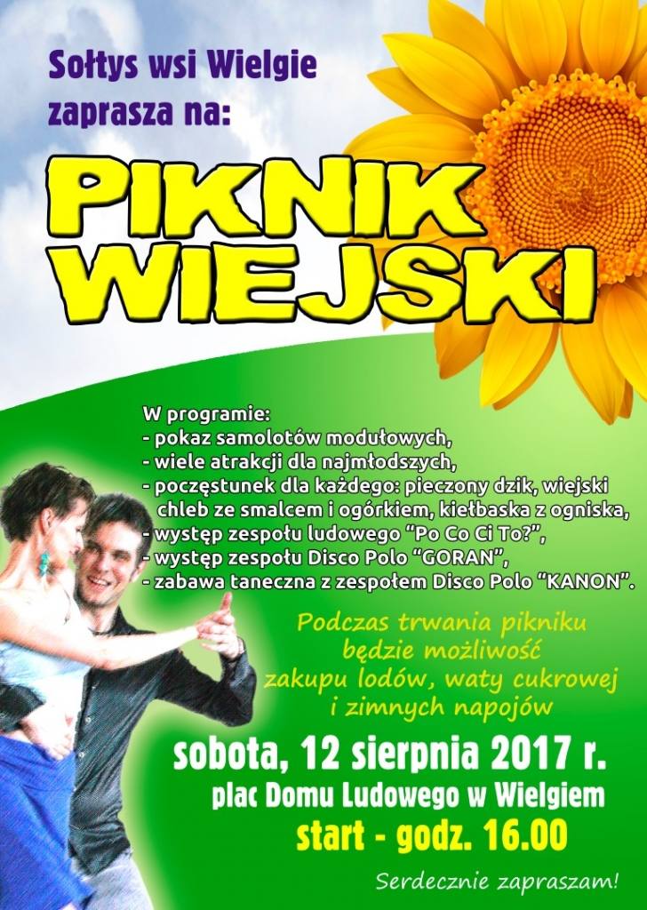 Gmina Ciepielów. Piknik Wiejski w Wielgiem już w sobotę