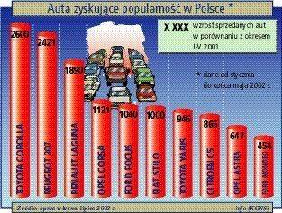 Sprzedaż nowych aut w Polsce