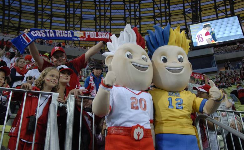 Maskotki EURO 2012 - Slavek i Slavko.