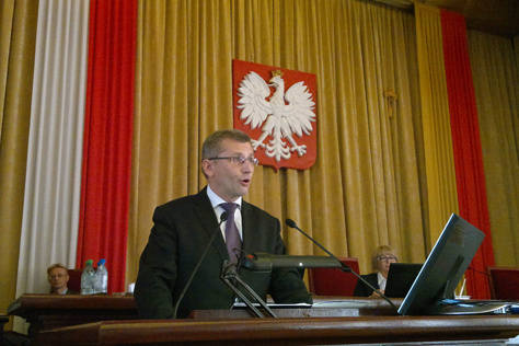 W sprawie wyboru ławników na sesji wystąpił Krzysztof Kwiatkowski, minister sprawiedliwości.
