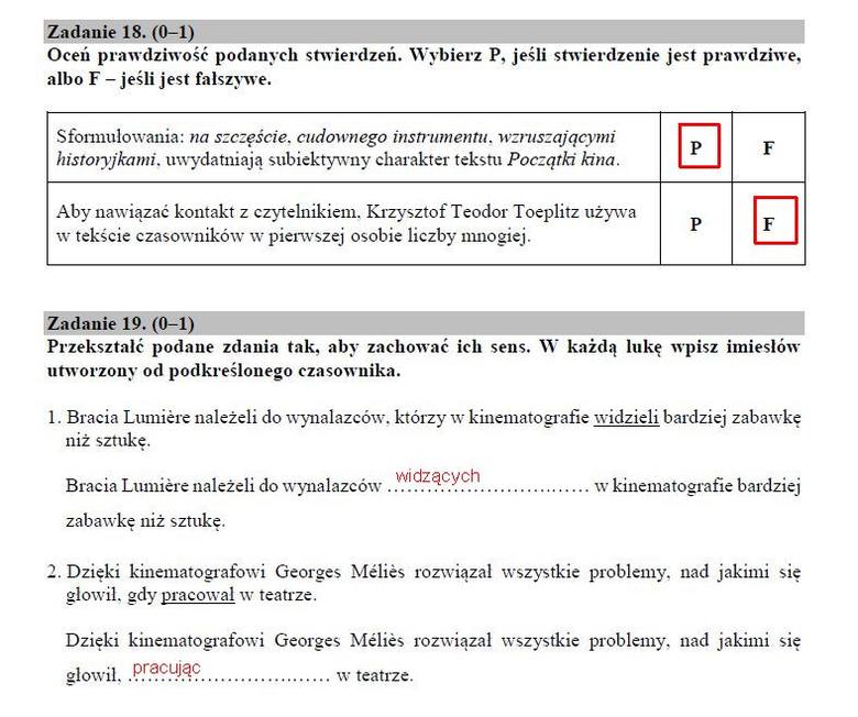 Język Polski Nowa Era Klasa 8 EGZAMIN ÓSMOKLASISTY 2019 JĘZYK POLSKI ODPOWIEDZI I ARKUSZE CKE. Test 8