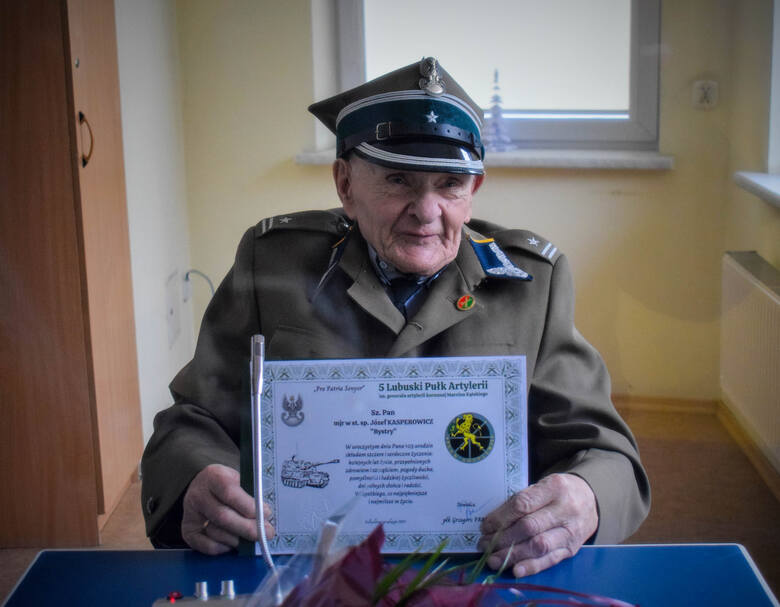 Major Józef Kasperowicz, pseudonim Bystry, obchodzi 103. urodziny.  Życzymy dużo zdrowia!