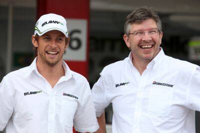 Fot. Brawn GP: Jenson Button i Ross Brawn