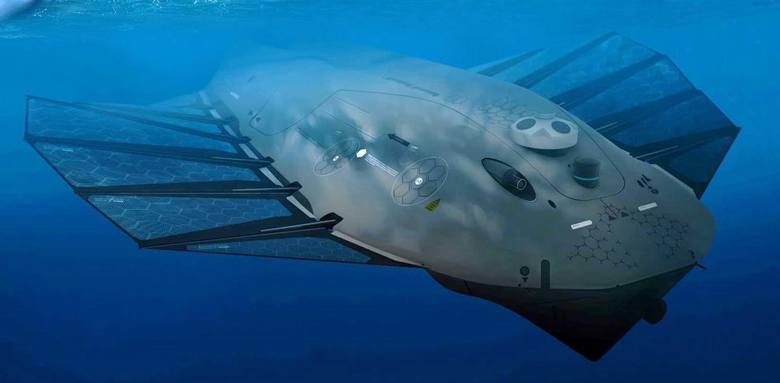 Dzięki pływającym stacjom dokującym - wytwarzającym energię ze słońca i wiatru - bezzałogowe pojazdy NOA będą mogły pozostawać w morzu nawet przez 6