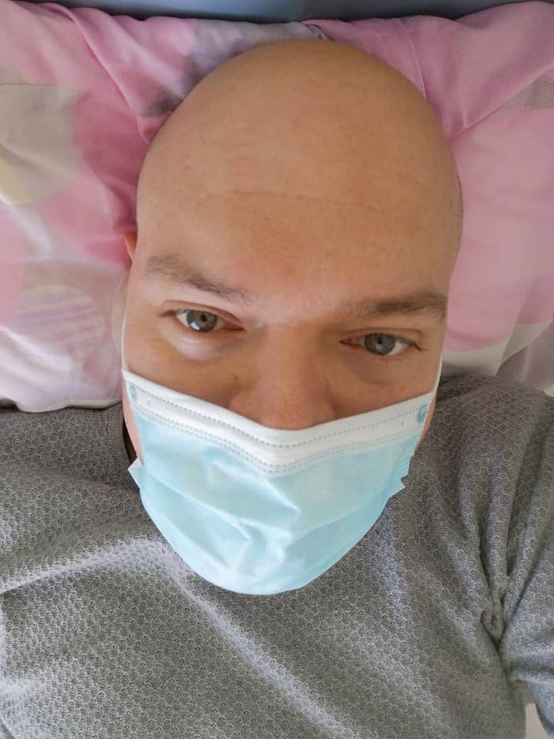 Szymon Barabach w szpitalu na oddziale zakaźnym