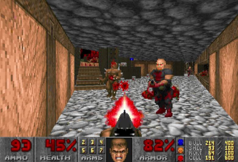 Zrzut ekranu z Doom II