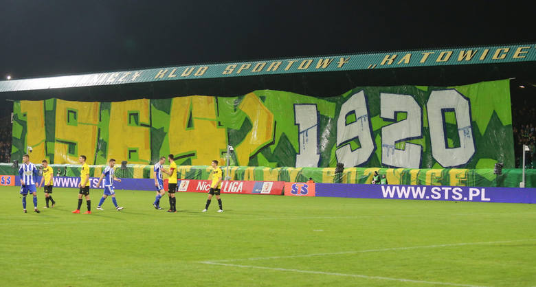GKS Katowice na meczu z Ruchem Chorzów