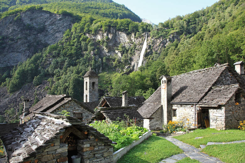 Krajobraz wioski Foroglio