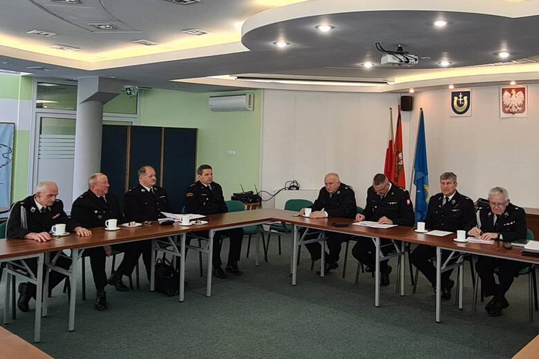 Zarząd Oddziału Powiatowego ZOSP RP w Pińczowie obradował w sali konferencyjnej POKSTiR