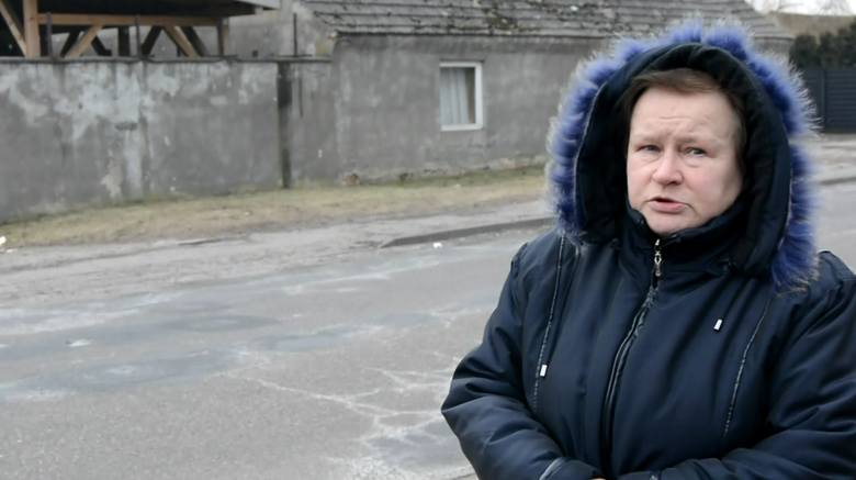 Halinie Suszek z Niegosławia woda zalegająca na drodze dwukrotnie zalała piwnicę